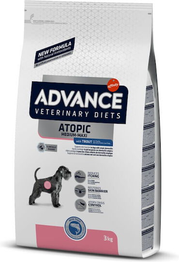 Affinity Advance Veterinary Diets Atopic 3kg Ξηρά Τροφή Διαίτης για Ενήλικους Σκύλους Μεσαίων & Μεγαλόσωμων Φυλών με Πέστροφα