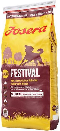 Josera Festival 10kg Dry Food Gluten-Free for Adult Dogs with Salmon