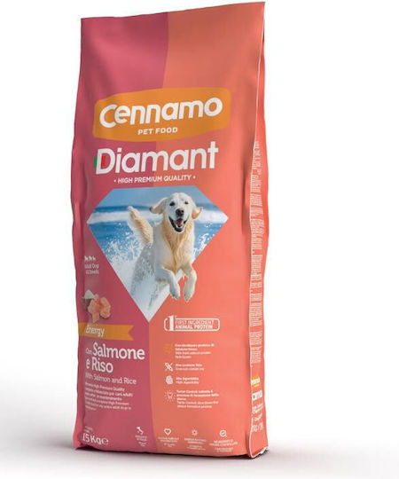 Cennamo Diamant Premium Energy 15kg Dry Food for Dogs with Salmon