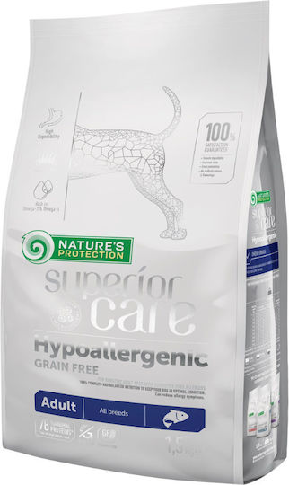 Nature's Protection Superior Care Grain Free Salmon 10kg Dry Food Grain-Free & Gluten-Free for Adult Dogs with Salmon
