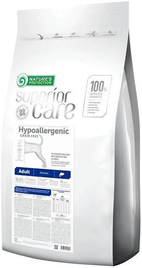 Nature's Protection Superior Care Grain Free Salmon 10kg Dry Food Grain-Free & Gluten-Free for Adult Dogs with Salmon