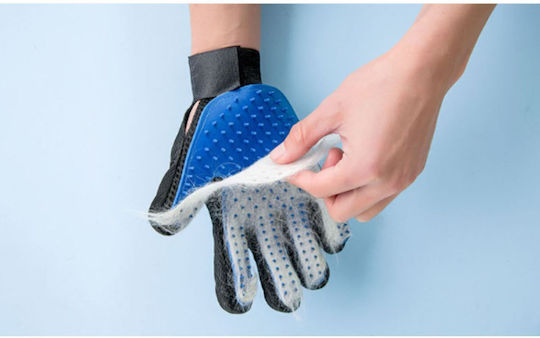 Glove Dogs for Coat Grooming Blue
