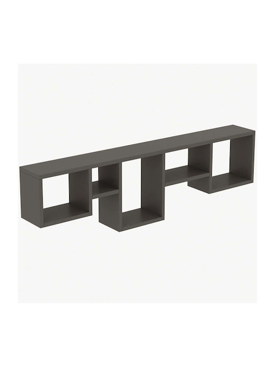 Ράφι Τοίχου Amanos Anthracite 120x17x32εκ.