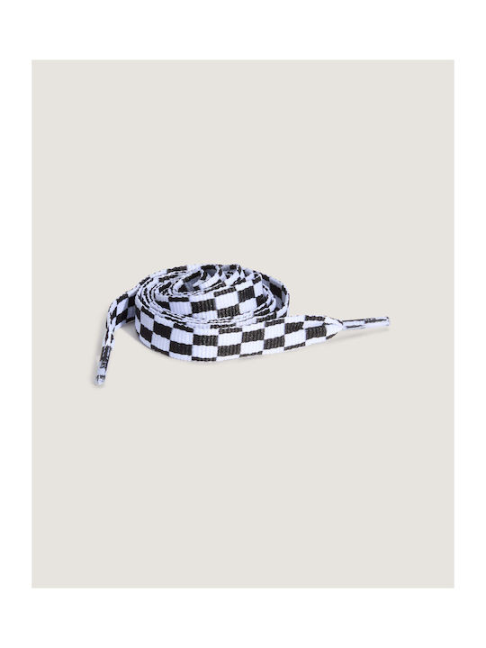 Vans Unisex Checkerboard Fat Shoe Laces Black White Vn000t0gy28