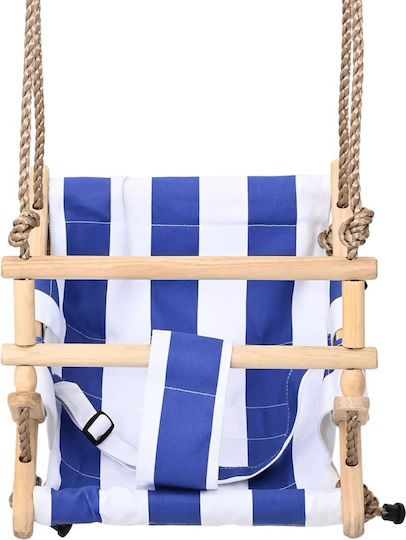 vidaXL Κούνια με Ζώνη Ασφαλείας Μπλε