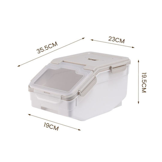 Animal Food Storage Container Silicone for Dog & Cat 2x in Transparent Color