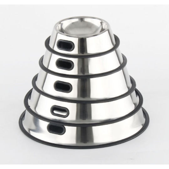 Animal Stainless Steel Bowl Food & Water for Dog & Cat 300ml in Silver Color