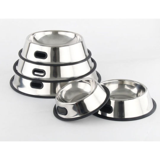 Animal Stainless Steel Bowl Food for Dog & Cat 900ml in Silver Color