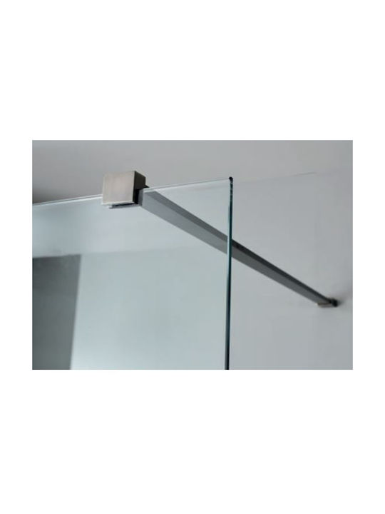 Devon Iwis Walk-in Fixed Side for Shower 36-38x200cm Clear Glass