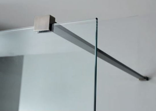 Devon Iwis Walk-in Σταθερό Πλαϊνό Ντουζιέρας 36-38x200cm Clear Glass
