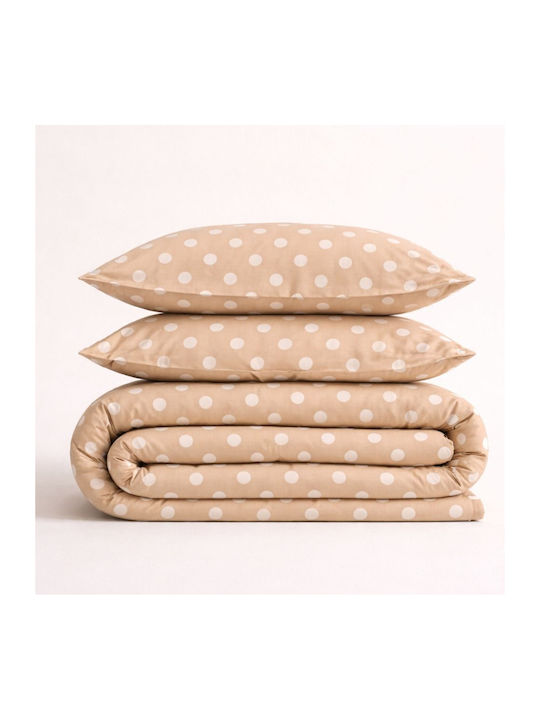 My Home Luxury Double Coverlet Set Beige 230x250cm 3 Pieces