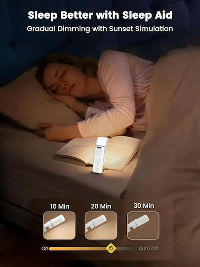 Buchlampen LED mit Klemme Weiß