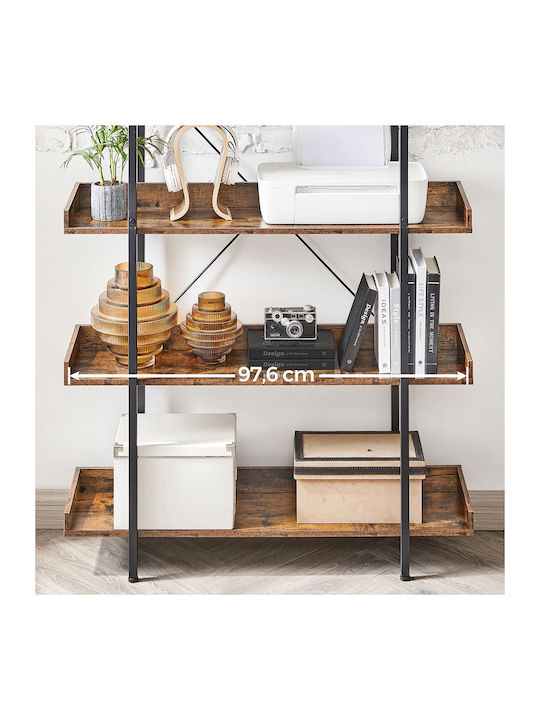 Boden Braunes Bücherregal 100x28x178cm