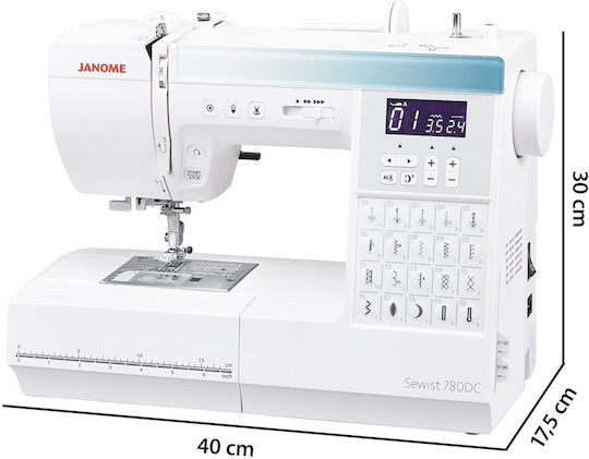 Janome Mașină de Cusut Profesională 780dc Albă