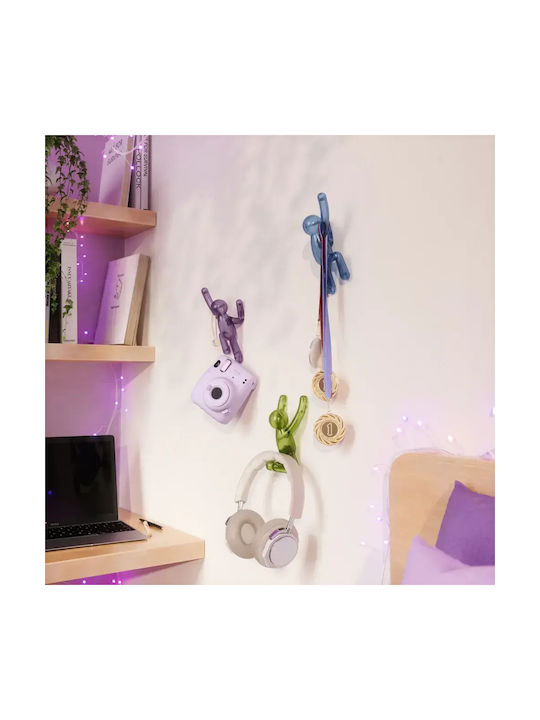 Umbra Polyresin Blue Wall Hanger 7.6x16.5x7.6cm 3 Pieces