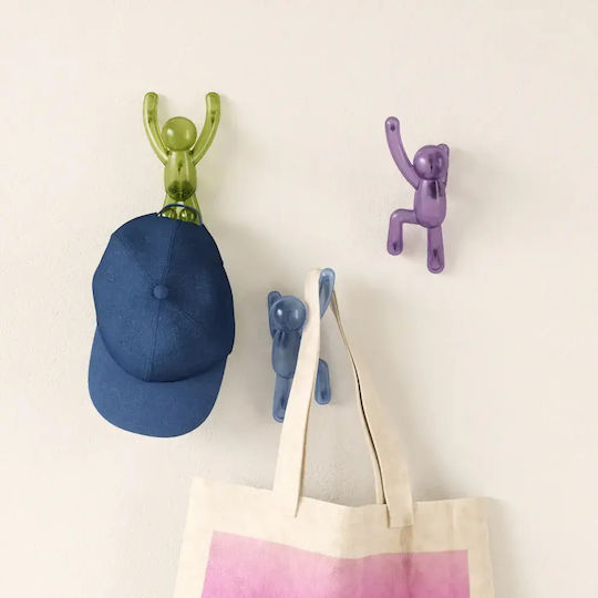 Umbra Polyresin Blue Wall Hanger 7.6x16.5x7.6cm 3 Pieces