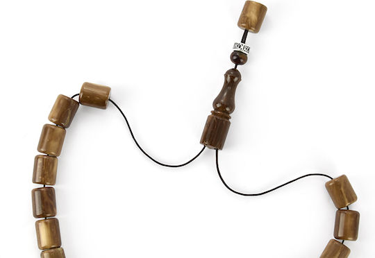 Kompologadiko Worry Beads Made of Brown Wood