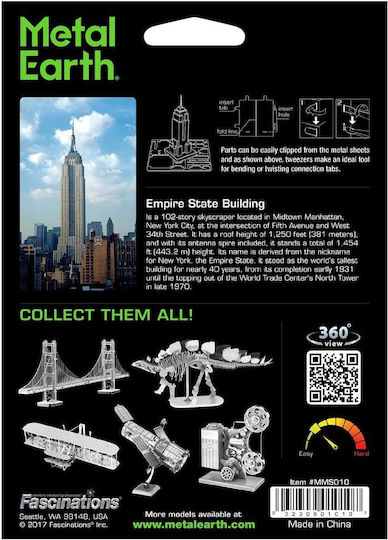 Fascinations Μεταλλική Φιγούρα Μοντελισμού Μνημείο Empire State Building