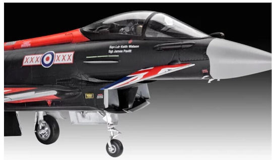 Revell Eurofighter Typhoon Black Jack Modeling Figure Airplane Black 228 Pieces in Scale 1:48