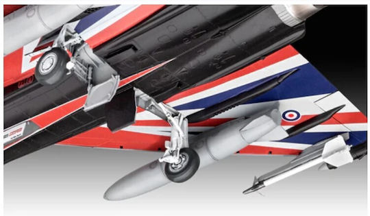 Revell Eurofighter Typhoon Black Jack Modeling Figure Airplane Black 228 Pieces in Scale 1:48
