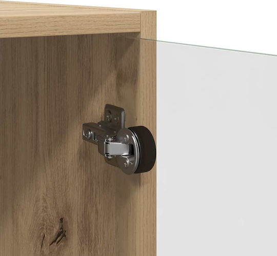 Wall Living Room Cabinet Made of Particle Board Artisan Oak 102x37x35cm
