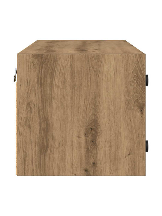 Wand Wohnzimmer Schrank aus Spanplatte Artisan Eiche 102x37x35cm