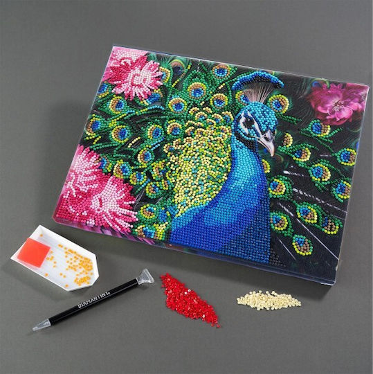 Diamantiny Level Up Decorative Colorful Pebbles Peacock Board 96578