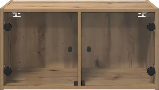 Hängeschrank fürs Wohnzimmer aus Spanplatte Artisan-Eiche 68x37x35 cm