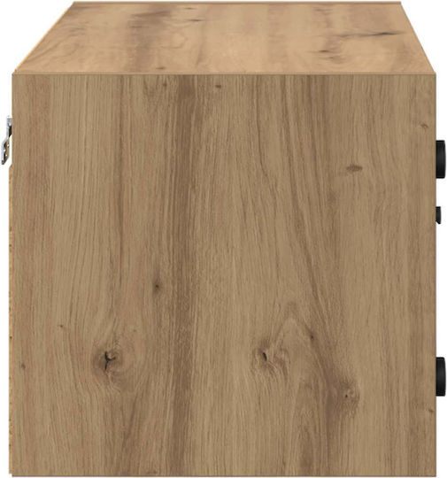Hängeschrank fürs Wohnzimmer aus Spanplatte Artisan-Eiche 68x37x35 cm