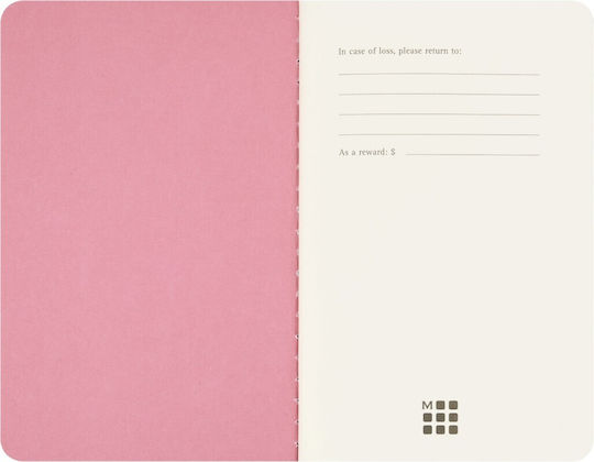 Moleskine Σετ 4 Σημειωματάρια με Λευκές Σελίδες με Στυλοθήκη BLACKPINK
