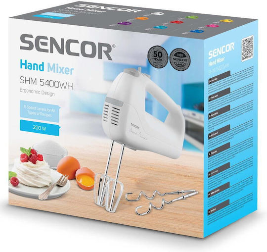 Sencor Hand Mixer 200W White