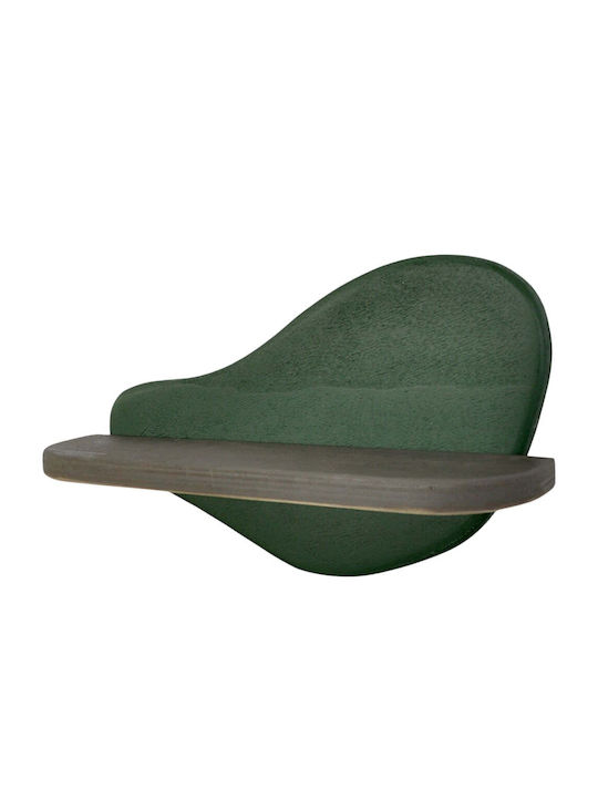 Regal Wand Dark Dark Green-grey 35x11x20cm