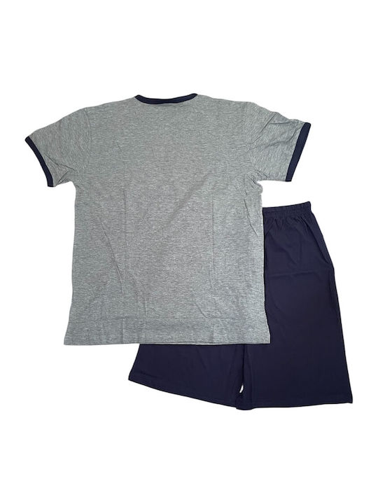 Enrico Coveri Sommer Herrenpyjama Grau