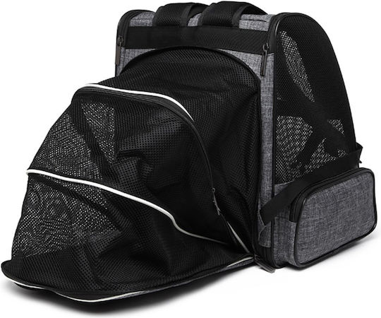 Animal Dog Carrying Black Backpack for 6kg Pets L40xW28xH28cm
