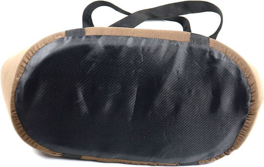 Animal Dog Carrying Brown Shoulder Bag for 3.5kg Pets L43xW18xH18cm