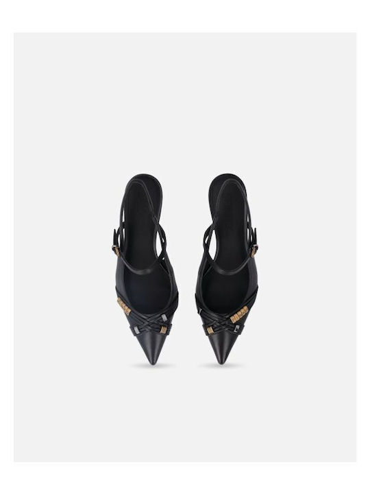 Heels with Strap Black