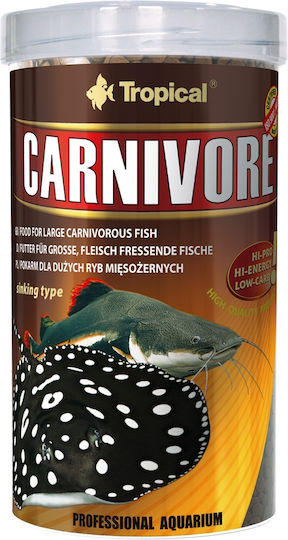 Tropical Carnivore Sinking Pellets 500 Ml