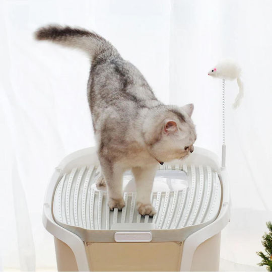 Animal Cat Toilet Closed White L50.2 x W41.6 x H36cm
