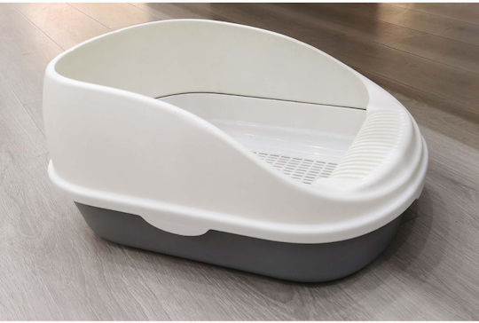 Animal Cat Basin with Sieve Blue L56 x W39 x H26cm