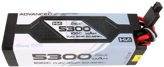 Gens Ace Напреднала Батерия Li-Po 11.4V 5300mAh 100C 3S T-Щепсел за RC Превозно Средство
