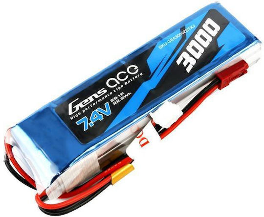 Gens Ace Ace Classic Μπαταρία Li-Po 7.4V 3000mAh 1C 2S για Τηλεκατευθυνόμενο