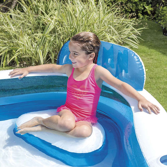 Intex Swim Center Square Swimming Pool PVC 882lt Inflatable 229x229x66cm Blue