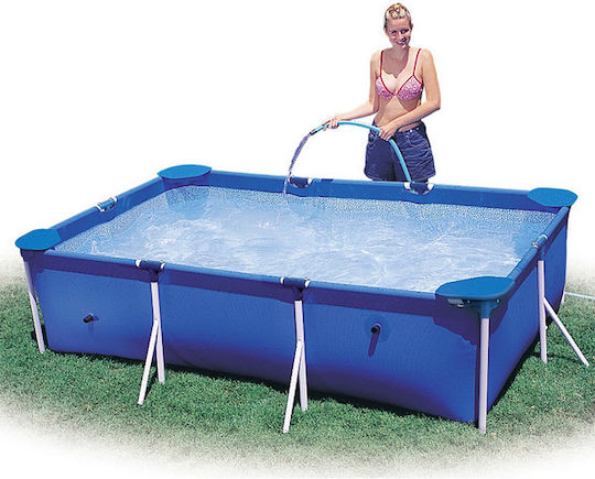 Intex Swimming Pool 2282lt with Metallic Frame 260x160x65cm Blue