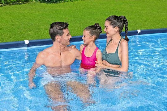 Bestway Steel Pro Swimming Pool PVC with Metallic Frame 400x211x81cm Blue