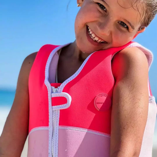 Sunnylife Kids' Life Jacket Neoprene Red Melody The Mermaid Neon Strawberry