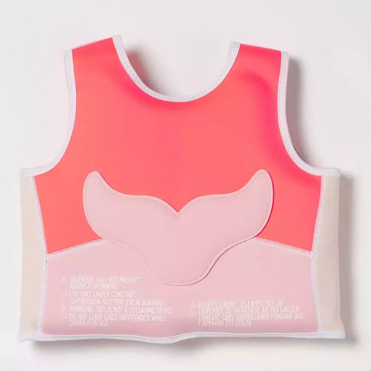 Sunnylife Kids' Life Jacket Neoprene Red Melody The Mermaid Neon Strawberry