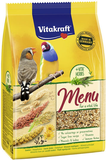 Vitakraft Premium Menu Birds Food for Wild Birds with Honey for Exotic 500gr