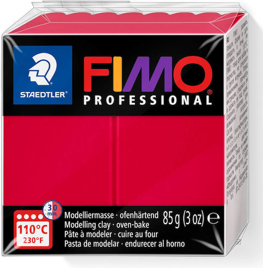 Staedtler Fimo Professional Polymeric Modelling Clay Red 85g
