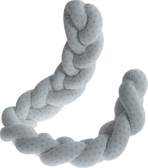Gamberritos Kids Crib Bumpers Braided Inside Gray