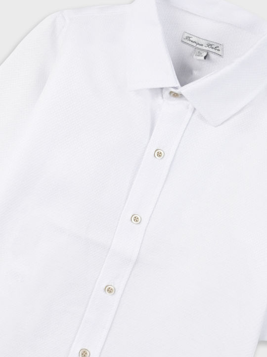 Kids Shirt Long Sleeve White